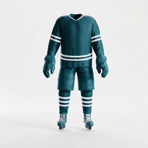 Uniforme de Hockey sobre Hielo Confeccionado con Material Deportivo de Punto Resistente, Perfil de Jersey Extendido, Hombreras Reforzadas, Transpirable - Product Image 4