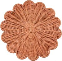 Set de table en rotin tressé naturel, résistant à la chaleur, écologique, style bohème rustique, personnalisable, fournisseur en gros