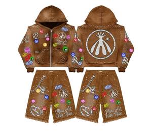 Ensemble deux pièces de sport d'extérieur pour femme – Tenue d'été 2026 avec crop top à manches courtes et short - Product Image 2