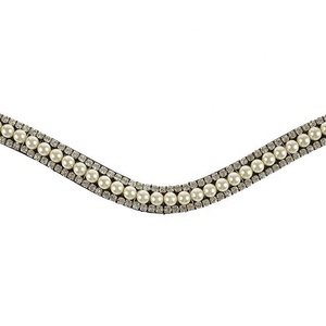 Venta al por mayor ecuestre caballo cuero Diamante Show Brow-Band Bling Triple Layer Diamond todos los tamaños OEM aceptado - Product Image 2