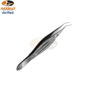 Forceps ophtalmiques manuels angulaires en acier inoxydable Buratto de qualité supérieure, conformes à la norme de sécurité MOL et certifiés CE pour la chirurgie générale - Product Image 3
