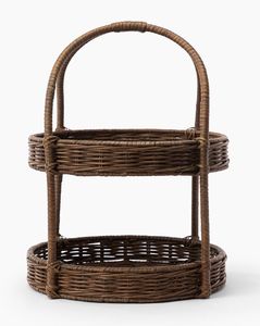 Large Round <b>Rattan</b> Cake Presentation Stand For Luxury Catering Event And Home <b>Dining</b> <b>Table</b> Decoration - Product Image 5