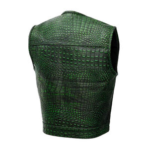 Nouvel Arrivage VIBE SEWN Gilet de Motard en Cuir Véritable pour Homme avec Taille Personnalisée, Respirant, Écologique, Fermeture Éclair, Vêtement d'Extérieur Hiver - Product Image 2