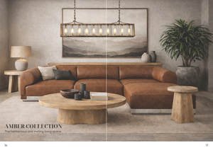 Sofá Seccional de Cuero Genuino de Alta Gama, Sofá Modular de 3 Piezas con Otomana, Muebles de Madera Sólida para Sala de Estar - Product Image 4