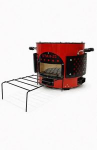 Estufa de leña multiusos con rejilla de hierro fundido a precio mayorista por exportador para cocina interior y camping al aire libre - Product Image 3