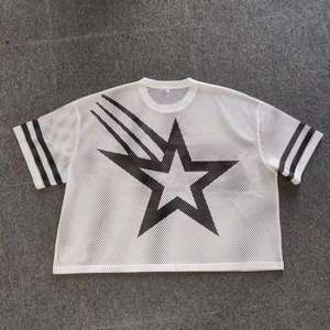 Camisetas DTF de algodón 100% con estampado holgado de gran tamaño, estilo crop top, último diseño, hechas en Pakistán. - Product Image 6