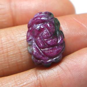 Cabujón de Zoisita Rubí Natural Tallado, Gema de Rubí Tallada a Mano, Piedra Suelta Lisa, Proveedor Mayorista para Joyería - Product Image 2