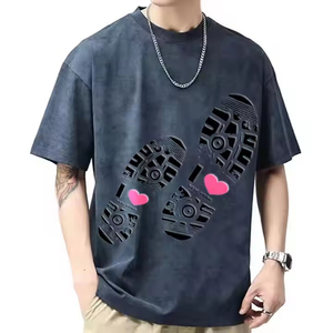 Camisetas Unisex 2026, 100% Algodón, Estilo Vintage, Lavado Ácido, Estampado DTG, Transpirables, para Hombre - Product Image 1