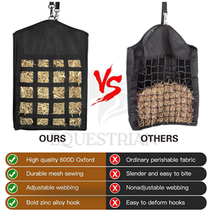 Horse Hay <b>Nets</b> Slow Feed Customized Equestrian Hay <b>Net</b> Feeding <b>Bag</b> for Stable Transport and Daily Use - Product Image 4