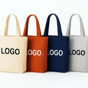 Sacs fourre-tout en toile de coton 100 % de qualité supérieure avec soufflet de couleur personnalisé, longue poignée en corde, fermeture éclair lavable - Product Image 1