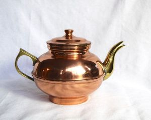 Decorative Copper Kettle For Serving <b>Tea</b> And Enhancing Rustic Kitchen Interior With Elegant Metallic Finish - Product Image 3