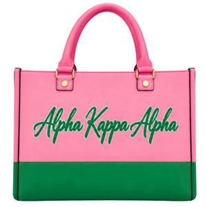 Green <b>Pink</b> Women Top Handle Tote Bag Sisterhood Inspired Graphic Fashion Shoulder Handbag Casual Carry <b>Purse</b> for Ladies - Product Image 1