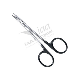 Tijeras Iris Profesionales con Recubrimiento Negro STR CVD, Acero Inoxidable Premium, Instrumentos de Precisión de Alta Calidad para Cirugía Plástica - Product Image 1