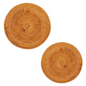 Tendance du moment : Assiettes de présentation et sets de table en rotin tressé, accessoires de table faits à la main au Vietnam - Product Image 1