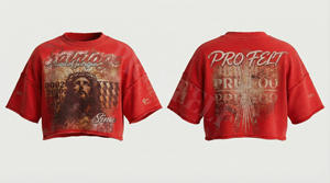 T-shirt Homme Hip Hop Streetwear Personnalisé Décontracté d'Été en Polaire Respirant Coupe Ample Col Rond Effet Vieilli Ourlet Brut Épaules Tombantes - Product Image 4