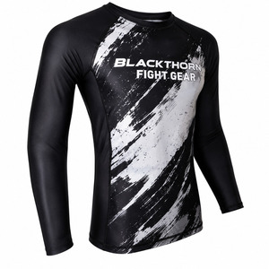 Fight Gear - T-shirt de compression à manches longues pour homme, imprimé par sublimation, séchage rapide, en spandex et polyester - Product Image 2