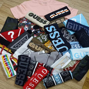 Lote de Ropa de Algodón de Marca Original al por Mayor de Camisetas de Manga Corta y Cuello Redondo para Hombre Surtido de Bangladesh - Product Image 3