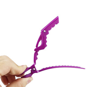 Pinzas de Plástico para el Cabello al por Mayor, Precio Económico FOB, Accesorios de Peluquería de Alta Calidad, Pinzas de Cocodrilo, 6 Piezas - Product Image 5