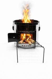 Flame Guard Safe Heat Wood Stove EmberForce Plus Heavy Duty <b>Heater</b> Max High Output - Product Image 2