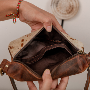 Riñonera de Cuero Vacuno Genuino de Alta Calidad y Estilo para Mujer, con Cierre de Cremallera, Bolso de Cintura, Bandolera, Bolso de Viaje - Product Image 3