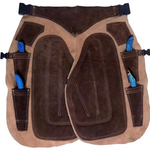 Chaps de ferrier unisexe en cuir robuste, réglables, pour le sablage des sabots, protection des jambes, équipement de protection pour fermeurs - Product Image 2