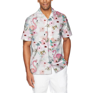 Chemise hawaïenne pour homme à manches courtes, motif floral tropical, boutonnée, décontractée, respirante, été, imprimé 3D, Aloha, vacances, vêtements de plage - Product Image 1