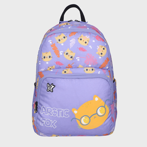 Arctic Fox Wink Kitty Mochila escolar resistente al agua de 20 pulgadas Grapemist - Product Image 1