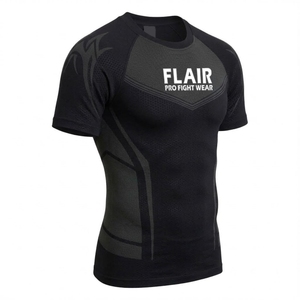 Men's Seamless Athletic Compression T-Shirt / Performance <b>Short</b> <b>Sleeve</b> <b>Base</b> <b>Layer</b> - Product Image 4