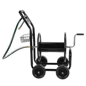 Camioncino da donna 97*53*100cm in ferro nero con ruote a raggi in ferro verdi (non pneumatiche) - Product Image 4