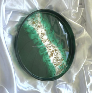 Dessous de verre de plateau de service en résine de designer artisanal modèle élégant design artificiel pour une utilisation directe au restaurant à la maison - Product Image 3