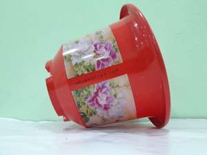 Maceta moderna impresa con diseño en forma de campana base para uso en escritorio e interior - Product Image 5