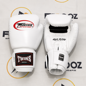 Gants de boxe professionnels Purple Twins pour le kickboxing et le Muay Thai, respirants, antidérapants, à lacets, en cuir véritable, personnalisables - Product Image 2