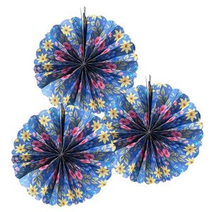 กระดาษรังผึ้งตกแต่งพัดลมสำหรับโอกาสต่างๆ-คริสมาสต์กลับไปโรงเรียนวันวาเลนไทน์จบการศึกษาอีสเตอร์ - Product Image 6