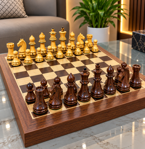 Handmade <b>Wooden</b> <b>Chess</b> Board Game <b>Set</b> with Handcrafted Carved <b>Chess</b> Pieces, Luxury Decorative <b>Wooden</b> <b>Chess</b> <b>Set</b> for Home Decor - Product Image 5