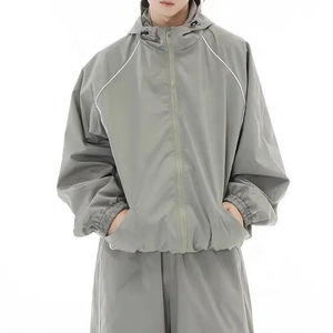 Oversized Windbreaker Set for Men and Women Plus Size Winter <b>Wind</b> <b>Breaker</b> Jacket - Product Image 2