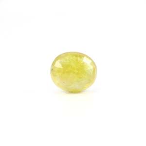 6.45 Carat Oval Faceted Yellow Sapphire Loose Gemstone for Fine Jewelry - Product Image 2