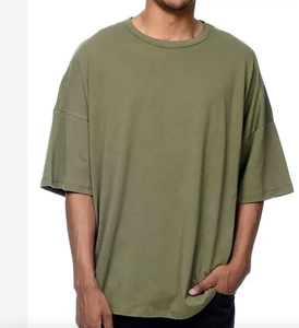卸売 ユニセックス ヘビーコットン オーバーサイズ Tシャツ メンズ カジュアル ニット メンズ 無地 ヴィンテージ Tシャツ 卸売 サマー ストリートウェア - Product Image 5