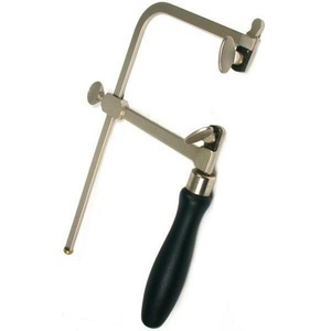 Sierra de arco portátil para joyería sin tornillo de tensión, con mango negro, herramienta para cortar alambre y tallar, para la fabricación de joyas - Product Image 6
