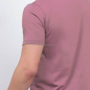 Camiseta para Hombre, Lisa, Color Pastel, Cuello Redondo, para Verano 2026 - Product Image 5