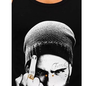 Camiseta sin mangas de punto transpirable para hombre, estilo chaleco deportivo informal de verano, material ligero con corte de axila caída, venta al por mayor - Product Image 4