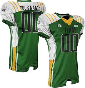 Maillot de football américain unisexe personnalisé avec logo imprimé sur le devant, 100 % polyester, impression par transfert thermique, qualité supérieure - Product Image 5