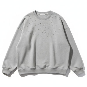 Sudadera Casual de Invierno de Alta Calidad con Pedrería, Tela de Forro Polar Premium, Diseño de Logotipo Personalizado, Transpirable, Ecológica, Colores Personalizados - Product Image 1
