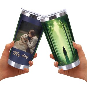 20oz Stainless Steel Tumbler Double Wall Insulated <b>Cold</b> Drink <b>Cup</b> Outdoor Use - Product Image 2