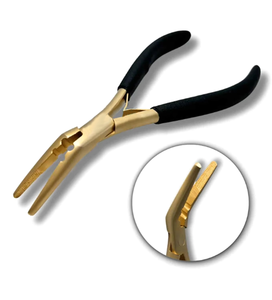 Pinzas Angulares Nano Micro de Alta Calidad para Extensiones de Cabello, Herramientas Duraderas de Acero Inoxidable para Salón, Adecuadas para Anillos Nano Micro - Product Image 2