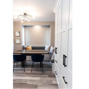 Dark Painted Wood Cupboards OEM CANA Custom Luxury Traditional Shaker Kitchen Cabinet With Large Island For Apartment Project - Product Image 2