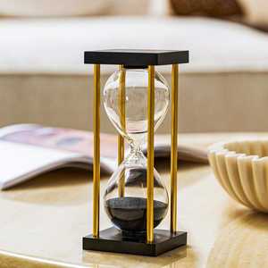 Hot Selling Chrome Finished <b>Sand</b> <b>Timer</b> Made of Metal & Glass Eye Catching Modern <b>Sand</b> <b>Timer</b> with Stand Home Decor Hot Arrival - Product Image 5