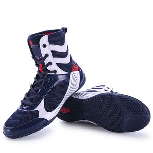 Zapatos de Boxeo Estándar Internacionales, Botas de Torneo con Peso Reglamentario, Zapatos de Boxeo para Gimnasio con Suela de Goma Antimarcas para Piso Duro - Product Image 3