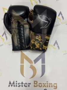 Kit de Gants de Boxe Noirs Personnalisés en Cuir, Fabrication sur Mesure avec Logo ou Nom au Choix – Vente Chaude - Product Image 3