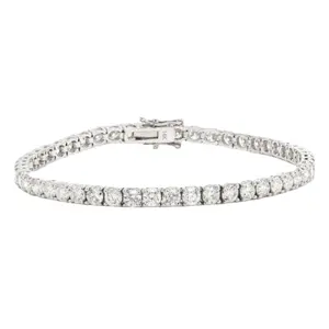 Ronde Vormige Diamant Tennis Armband In 14K Rose Wit Geel Gouden Armband 8 In/20.32 Cm 11.25 ctw