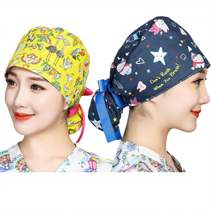 Gorros Quirúrgicos Ajustables de Algodón al por Mayor de Fábrica, Diseño Más Reciente, Gorro Médico para Hombres y Mujeres, Enfermeras de Hospital, Tejido de Punto - Product Image 5